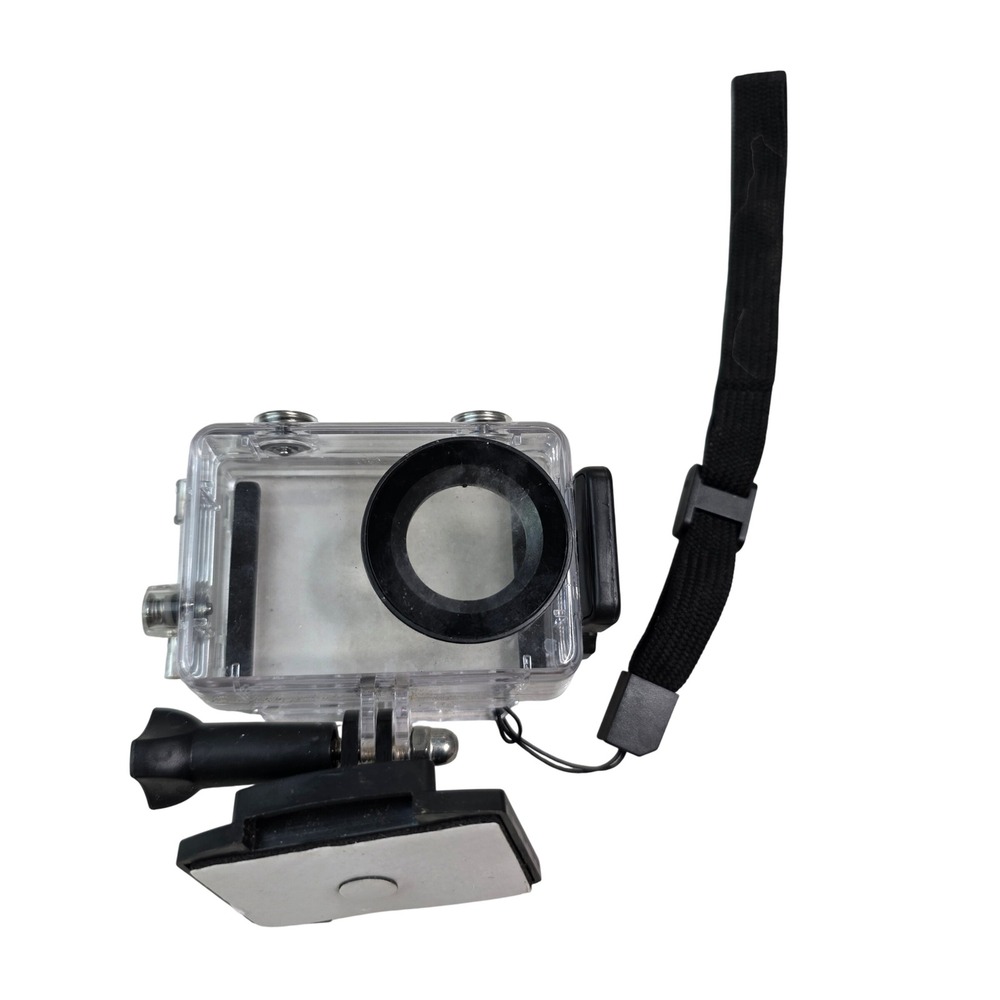 Waterproof Action Camera Housing Case with Mount and Wrist Strap Clear Black S3